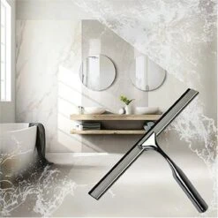 Aquafy Raamwisser RVS - Incl. Douchespons - Douchetrekker Voor Badkamer - Raamwisser Douche - Douchewisser RVS - Luxe Trekker Met Ophanghaak -Badkamer Product Winkel 1200x1200 2199