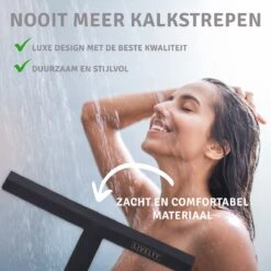 LIVELYY - Professionele Douchewisser - Raamwisser - Douche Trekker - Douchewissers - Zwart -Badkamer Product Winkel 1200x1200 2249