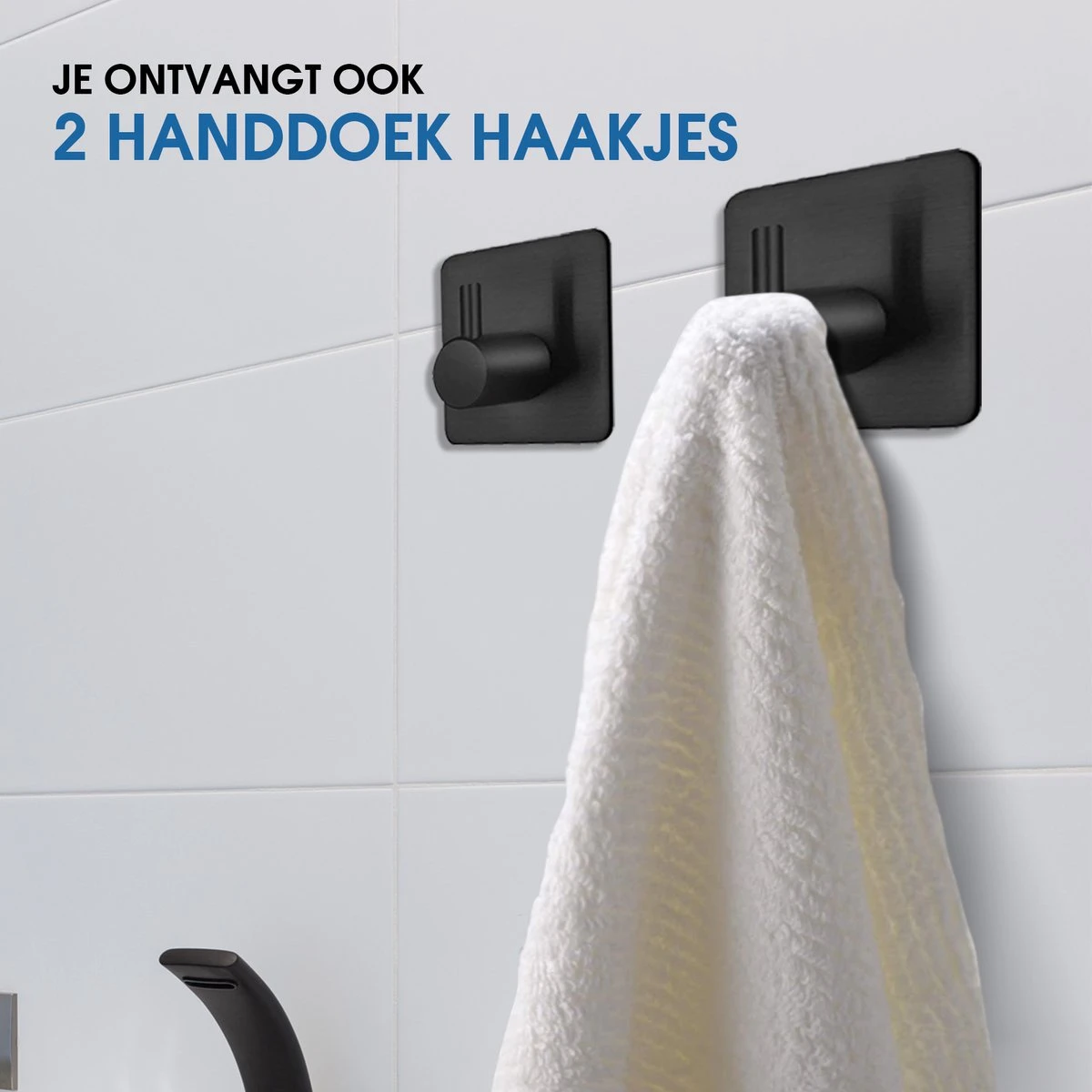 Toiletrolhouder Met Telefoonhouder - Zelfklevend / Boren / Zonder Boren - Incl. Handdoekhaakjes - WC Rolhouder - Zwart 12 Toiletrolhouder Met Telefoonhouder - Zelfklevend / Boren / Zonder Boren - Incl. Handdoekhaakjes - WC Rolhouder - Zwart - Afbeelding 10