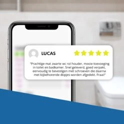 Toiletrolhouder Met Telefoonhouder - Zelfklevend / Boren / Zonder Boren - Incl. Handdoekhaakjes - WC Rolhouder - Zwart 28 Toiletrolhouder Met Telefoonhouder - Zelfklevend / Boren / Zonder Boren - Incl. Handdoekhaakjes - WC Rolhouder - Zwart -Badkamer Product Winkel 1200x1200 269