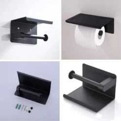 Toiletrolhouder Met Telefoonhouder - Zelfklevend / Boren / Zonder Boren - Incl. Handdoekhaakjes - WC Rolhouder - Zwart 33 Toiletrolhouder Met Telefoonhouder - Zelfklevend / Boren / Zonder Boren - Incl. Handdoekhaakjes - WC Rolhouder - Zwart -Badkamer Product Winkel 1200x1200 270
