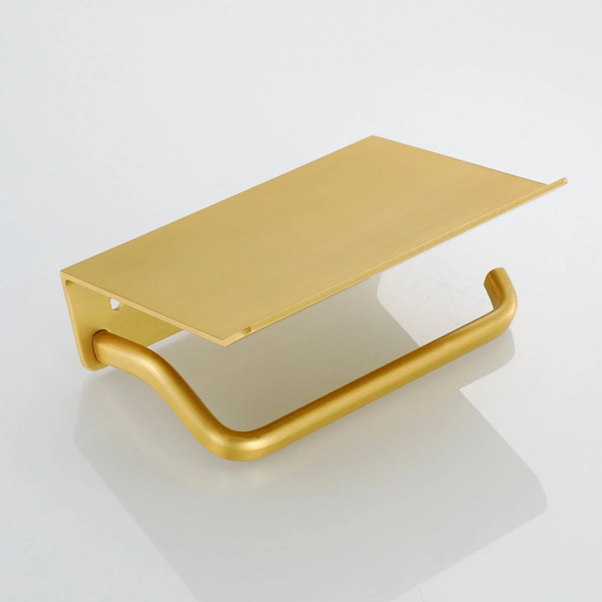 Lopoleis WC Rolhouder RVS – Goud – Toiletrolhouder – Zelfklevend – WC-Rolhouder Zonder Boren – Toiletrolhouder Met Plankje – WC Rolhouder Goud – Badkamer Accessoires 8 Lopoleis WC Rolhouder RVS – Goud – Toiletrolhouder – Zelfklevend – WC-Rolhouder Zonder Boren – Toiletrolhouder Met Plankje – WC Rolhouder Goud – Badkamer Accessoires - Afbeelding 6