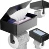Merkloos Luxe Toiletrolhouder PRO 20.5 X 14.5 X 12 Cm- Planchet Opbergruimte - Plankje & Bakje- WC Rolhouder - Zelfklevend Of Borend - RVS - Waterbestendig -Badkamer Product Winkel 1200x1200 323