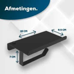 Via Fectio® Toiletrolhouder - Toiletrolhouders - Telefoonhouder - WC Rolhouder - Zonder Klep - RVS (Roestvrij Staal) -Badkamer Product Winkel 1200x1200 327