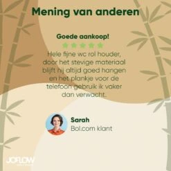 JoFlow® Toiletrolhouder Met Plankje | Wc Rolhouder Staand | Bamboe Badkamer Accessoires | Montage Met Schroeven En/of 3M Plakstrips 20 JoFlow® Toiletrolhouder Met Plankje | Wc Rolhouder Staand | Bamboe Badkamer Accessoires | Montage Met Schroeven En/of 3M Plakstrips -Badkamer Product Winkel 1200x1200 385