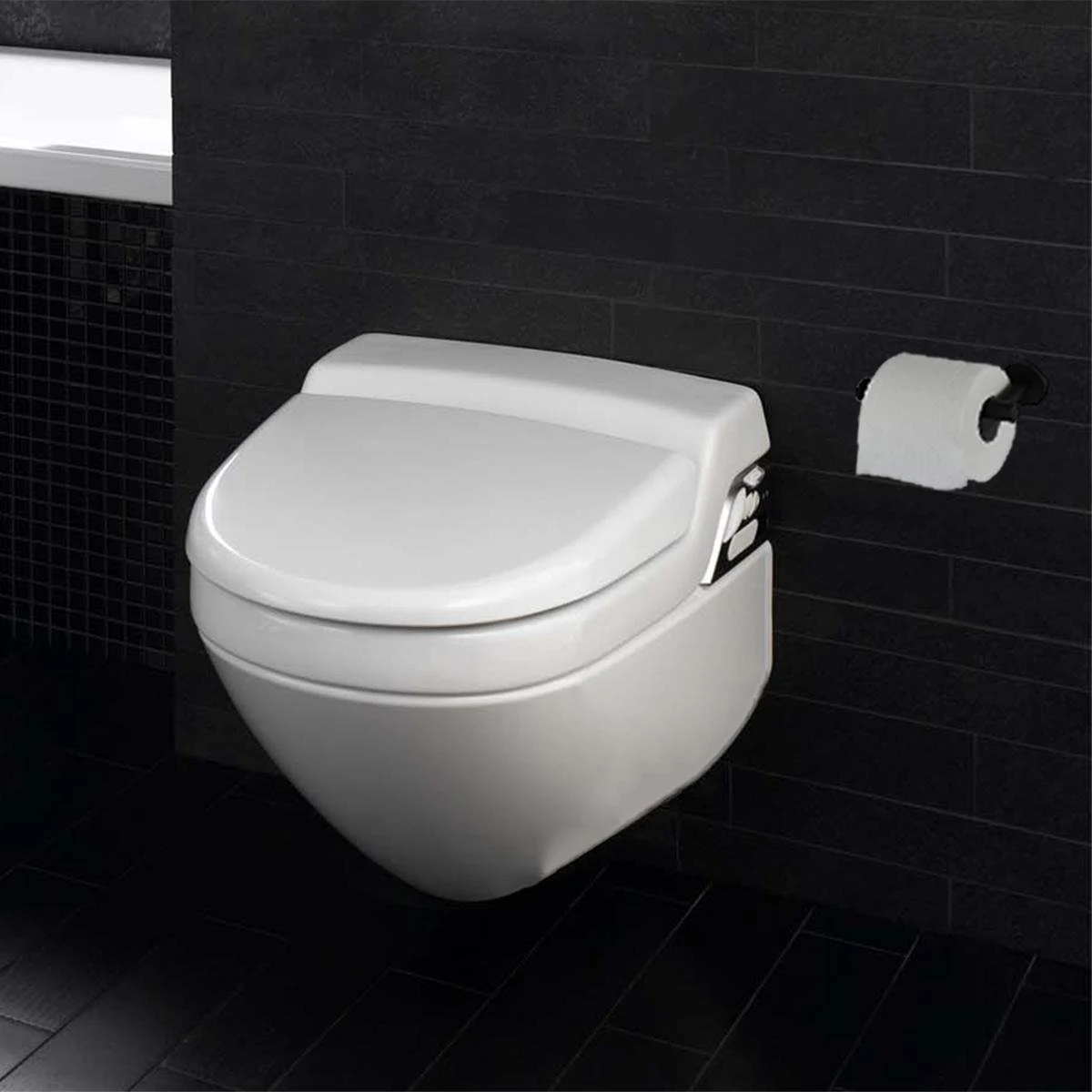 Merkloos Toiletrolhouder Zwart - Wc Rolhouder - Zwart - Toilet Rolhouder - Badkamer Accessoires - Toiletrolhouders 4 Merkloos Toiletrolhouder Zwart - Wc Rolhouder - Zwart - Toilet Rolhouder - Badkamer Accessoires - Toiletrolhouders - Afbeelding 2