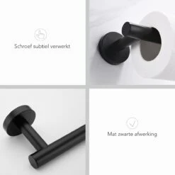 Merkloos Toiletrolhouder Zwart - Wc Rolhouder - Zwart - Toilet Rolhouder - Badkamer Accessoires - Toiletrolhouders 12 Merkloos Toiletrolhouder Zwart - Wc Rolhouder - Zwart - Toilet Rolhouder - Badkamer Accessoires - Toiletrolhouders -Badkamer Product Winkel 1200x1200 424