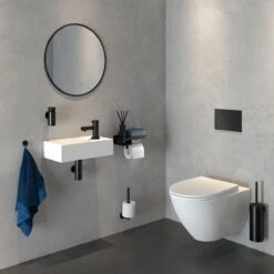 Tiger Caddy - Toiletrolhouder Met Planchet 24 Cm - Zwart -Badkamer Product Winkel 1200x1200 428