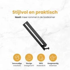 Home4u® - Handdoekrek Badkamer - Handdoekstang - Handdoekenrek Badkamer - 40CM - Met Hanger -Badkamer Product Winkel 1200x1200 502