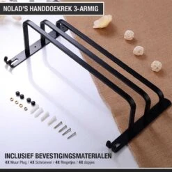 Nolad® Handdoekrek 3-armig - Handdoekhouder - Handdoekenrek - Zwart 12 Nolad® Handdoekrek 3-armig - Handdoekhouder - Handdoekenrek - Zwart -Badkamer Product Winkel 1200x1200 516