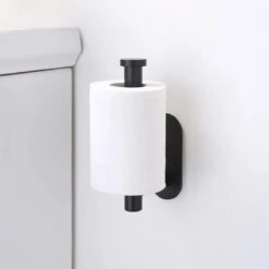 Toiletrolhouder Inclusief Handdoekhaak - Zonder Boren - Zelfklevend - Zwart - Staand -Badkamer Product Winkel 1200x1200 53