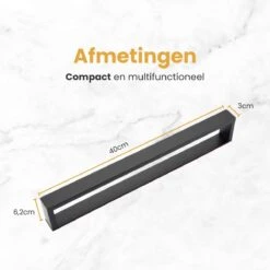 Home4u® - Handdoekrek Badkamer - Handdoekstang - Handdoekenrek Badkamer - 40CM - Zelfklevend -Badkamer Product Winkel 1200x1200 584