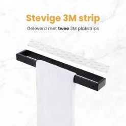 Home4u® - Handdoekrek Badkamer - Handdoekstang - Handdoekenrek Badkamer - 40CM - Zelfklevend -Badkamer Product Winkel 1200x1200 586