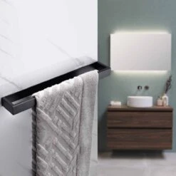 Home4u® - Handdoekrek Badkamer - Handdoekstang - Handdoekenrek Badkamer - 40CM - Zelfklevend -Badkamer Product Winkel 1200x1200 588