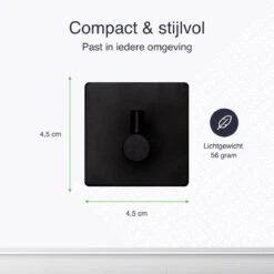 EAVY Zelfklevende Handdoekhaakjes – Set Van 4 Handdoekhouders - RVS -Badkamer Product Winkel 1200x1200 629