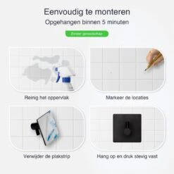 EAVY Zelfklevende Handdoekhaakjes – Set Van 4 Handdoekhouders - RVS -Badkamer Product Winkel 1200x1200 630