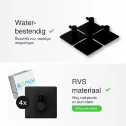 EAVY Zelfklevende Handdoekhaakjes – Set Van 4 Handdoekhouders - RVS -Badkamer Product Winkel 1200x1200 631