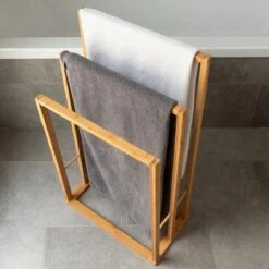 Handdoekrek Bamboe TrioBathroom Solutions -Badkamer Product Winkel 1200x1200 639