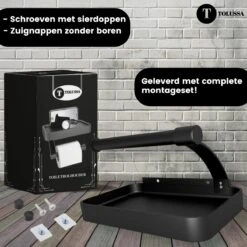 Tolussa Premium WC Rolhouder Zwart Met Plankje - Toiletrolhouder Zwart Met Plankje - Met En Zonder Boren 21 Tolussa Premium WC Rolhouder Zwart Met Plankje - Toiletrolhouder Zwart Met Plankje - Met En Zonder Boren -Badkamer Product Winkel 1200x1200 64