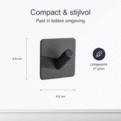 4x Handdoekhaakjes (Zelfklevend) Van RVS Zwart – Zelfklevende Haakjes – Wandhaak – Handdoekhouder – Ophanghaken Voor Keuken Of Badkamer 14 4x Handdoekhaakjes (Zelfklevend) Van RVS Zwart – Zelfklevende Haakjes – Wandhaak – Handdoekhouder – Ophanghaken Voor Keuken Of Badkamer -Badkamer Product Winkel 1200x1200 656
