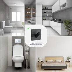 4x Handdoekhaakjes (Zelfklevend) Van RVS Zwart – Zelfklevende Haakjes – Wandhaak – Handdoekhouder – Ophanghaken Voor Keuken Of Badkamer 18 4x Handdoekhaakjes (Zelfklevend) Van RVS Zwart – Zelfklevende Haakjes – Wandhaak – Handdoekhouder – Ophanghaken Voor Keuken Of Badkamer -Badkamer Product Winkel 1200x1200 660