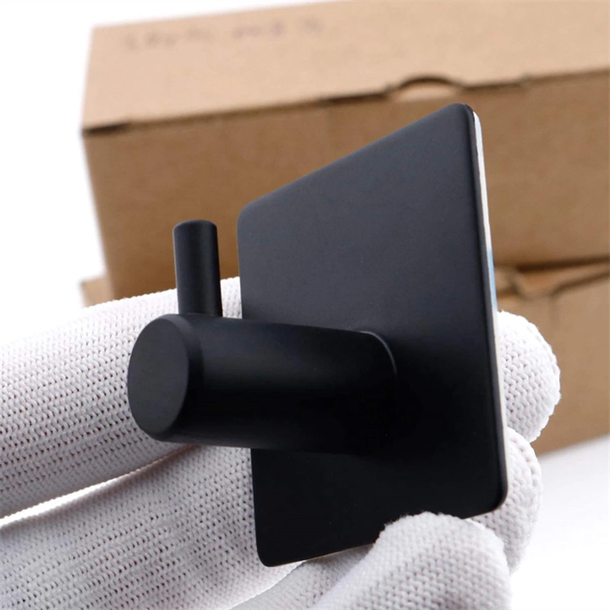 Merkloos Roestvrijstalen Handdoekhaakjes | 3M™ Zelfklevend | 4 Stuks | Mat Zwart | Wandhaak | Ophanghaken | Plakhaakjes | Haakjes | Badkamer | Keuken | RVS 8 Merkloos Roestvrijstalen Handdoekhaakjes | 3M™ Zelfklevend | 4 Stuks | Mat Zwart | Wandhaak | Ophanghaken | Plakhaakjes | Haakjes | Badkamer | Keuken | RVS - Afbeelding 6