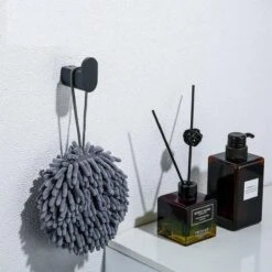 Handdoekhaakjes Zwart - Boren - 2x Wandhaakjes - Handdoekhouder Badkamer -Badkamer Product Winkel 1200x1200 688