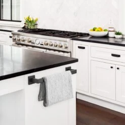 Handdoekrek - RVS - Badkameraccessoires - Keukenaccessoires - Mat Zwart - 40 Cm -Badkamer Product Winkel 1200x1200 704