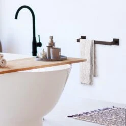 Handdoekrek - RVS - Badkameraccessoires - Keukenaccessoires - Mat Zwart - 40 Cm -Badkamer Product Winkel 1200x1200 705