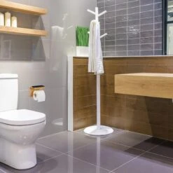 Relaxdays Toiletrolhouder Met Plankje - Wc-rolhouder Bamboe - Rolhouder Toilet - Hout -Badkamer Product Winkel 1200x1200 71
