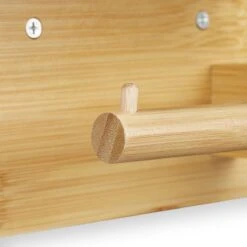 Relaxdays Toiletrolhouder Met Plankje - Wc-rolhouder Bamboe - Rolhouder Toilet - Hout -Badkamer Product Winkel 1200x1200 72