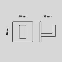 Stål Handdoekhaakjes Zelfklevend Zwart - Vierkant - 4 Stuks -Badkamer Product Winkel 1200x1200 734