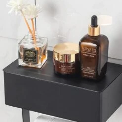 WC Rolhouder - Toiletrolhouder - Zwart - RVS - Zonder Boren - Met Plankje & Bakje - Inclusief Montagemateriaal - Toilet Accessoires - EJC Products -Badkamer Product Winkel 1200x1200 74