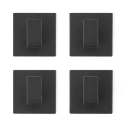 Stål Handdoekhaakjes Zelfklevend Zwart - Vierkant - 4 Stuks -Badkamer Product Winkel 1200x1200 741