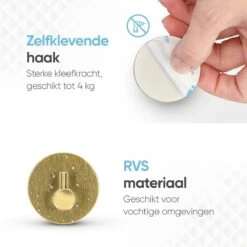 Trendfield Handdoekhaakjes Zelfklevend Goud - 2 Ronde Gouden Handdoek Haakjes - Handdoekhaak - Goud 17 Trendfield Handdoekhaakjes Zelfklevend Goud - 2 Ronde Gouden Handdoek Haakjes - Handdoekhaak - Goud -Badkamer Product Winkel 1200x1200 753