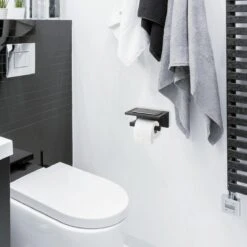 Toiletrolhouder Met Planchet - WC Rolhouder - Badkameraccessoires - Mat Zwart - 18,5x11 Cm 12 Toiletrolhouder Met Planchet - WC Rolhouder - Badkameraccessoires - Mat Zwart - 18,5x11 Cm -Badkamer Product Winkel 1200x1200 77