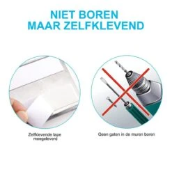LifeGoods Handdoekhaakjes - Zelfklevend - Voor 3 Handdoeken - Handdoekklem - RVS - 1 Stuks -Badkamer Product Winkel 1200x1200 772
