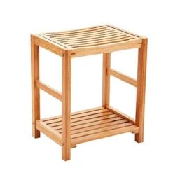 Merkloos Decopatent® Bamboe Handoekenrek - Badkamer Bankje - Houten Handdoeken Rek - Bank Voor In Badkamer - Badkamerkruk - Badkamerstoel -Badkamer Product Winkel 1200x1200 816