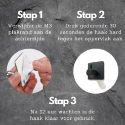 Handdoekhaak Set Zonder Boren RVS Vierkant Zelfklevend - Badjas - Theedoek Hanger - Keuken - Badkamer - Handdoek Haakjes -Badkamer Product Winkel 1200x1200 824