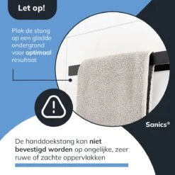 Sanics Handdoekrek Zwart 40 CM – Badkamer Of Keuken – Handdoekstang Zelfklevend – Handdoekhouder 24 Sanics Handdoekrek Zwart 40 CM – Badkamer Of Keuken – Handdoekstang Zelfklevend – Handdoekhouder -Badkamer Product Winkel 1200x1200 864