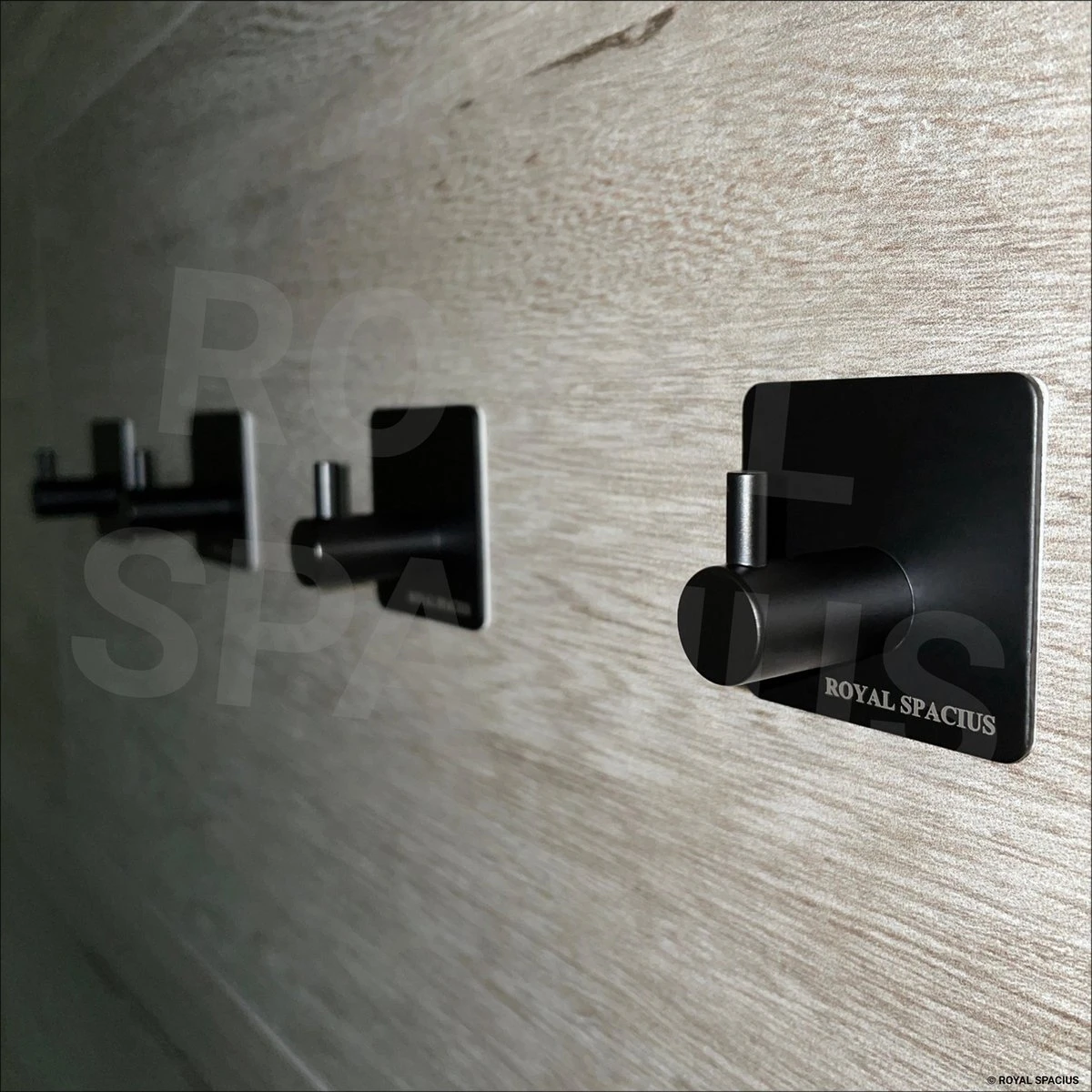 4x Zelfklevende Handdoekhaakjes Haakjes Ophanghaakjes Haken Zwart 9 4x Zelfklevende Handdoekhaakjes Haakjes Ophanghaakjes Haken Zwart - Afbeelding 7