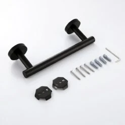 Design Handdoekhouder - Handdoekrek Voor Toilet En Badkamer - RVS Mat Zwart - 30 Cm -Badkamer Product Winkel 1200x1200 886