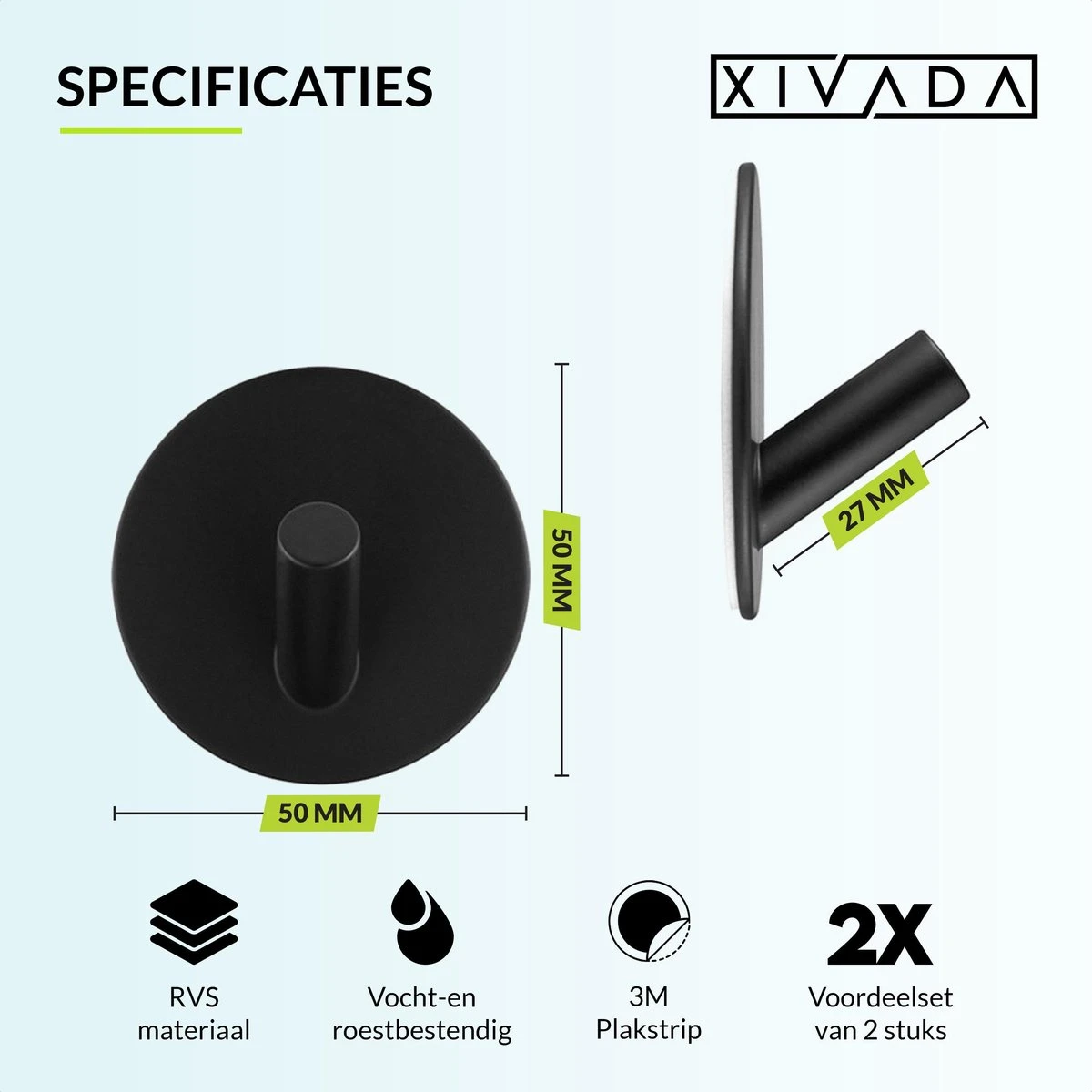 Handdoekhaakjes Zelfklevend - Zwart - Haakjes Handdoek 2st - Badkamer & Keuken 9 Handdoekhaakjes Zelfklevend - Zwart - Haakjes Handdoek 2st - Badkamer & Keuken - Afbeelding 7