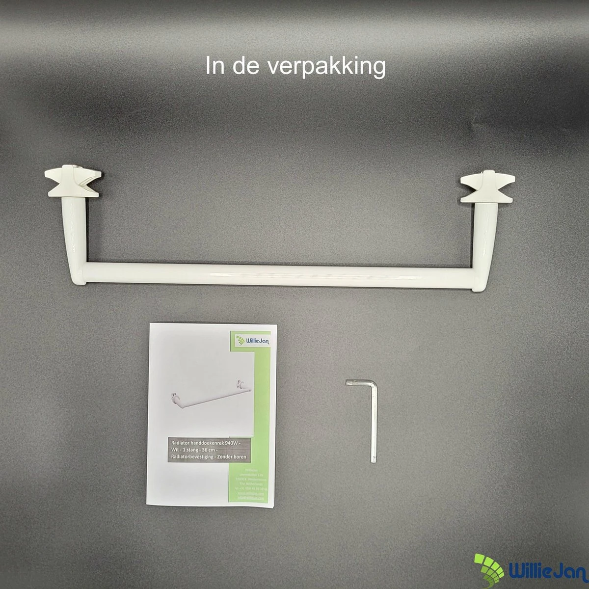 WillieJan Radiator Handdoeken Droog Rek 940W – Wit – 1 Stang – 36 Cm – Radiatorbevestiging – Zonder Boren 7 WillieJan Radiator Handdoeken Droog Rek 940W – Wit – 1 Stang – 36 Cm – Radiatorbevestiging – Zonder Boren - Afbeelding 5