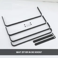 Merkloos Handdoekrek 4-armig | Handdoekrek Badkamer | Handdoekrek Zwart | Handdoekstang | Handdoekhouder | Handdoekenrek | Badkamer Accessoires Zwart | Inclusief Montage | Matte Zwart Collection 2022 -Badkamer Product Winkel 1200x1200 948