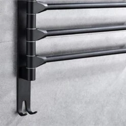 BOTC Handdoekrek - 5-armig Handdoekhouder - Handdoekstang - 180 Graden Verstelbaar - Badkamer - Zwart 15 BOTC Handdoekrek - 5-armig Handdoekhouder - Handdoekstang - 180 Graden Verstelbaar - Badkamer - Zwart -Badkamer Product Winkel 1200x1200 952