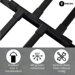 Tolussa Handdoekrek Badkamer Zwart - 38 CM - Handdoekhouder Zwart - Handdoekenrek Badkamer - Draaibaar 24 Tolussa Handdoekrek Badkamer Zwart - 38 CM - Handdoekhouder Zwart - Handdoekenrek Badkamer - Draaibaar -Badkamer Product Winkel 1200x1200 977