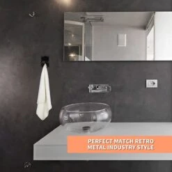 BOTC Handdoekhouder RVS - Handdoekhaakjes 4 Stuks - Handdoek Klem - Handdoek Haak - Zwart -Badkamer Product Winkel 1200x1200 994