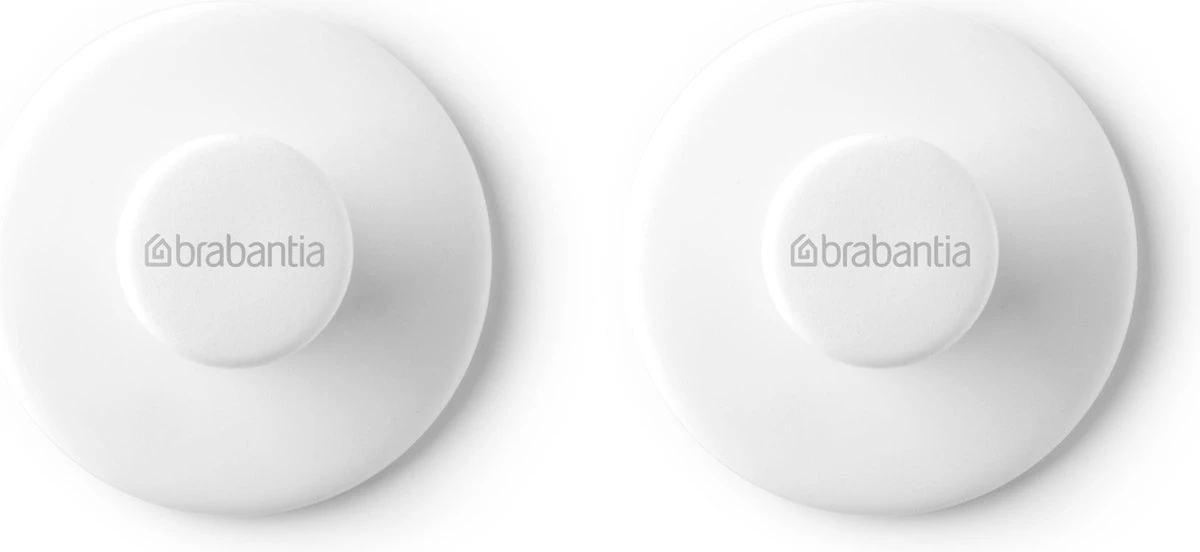 Brabantia ReNew Handdoekhaakjes - 2 Stuks - White 4 Brabantia ReNew Handdoekhaakjes - 2 Stuks - White - Afbeelding 2