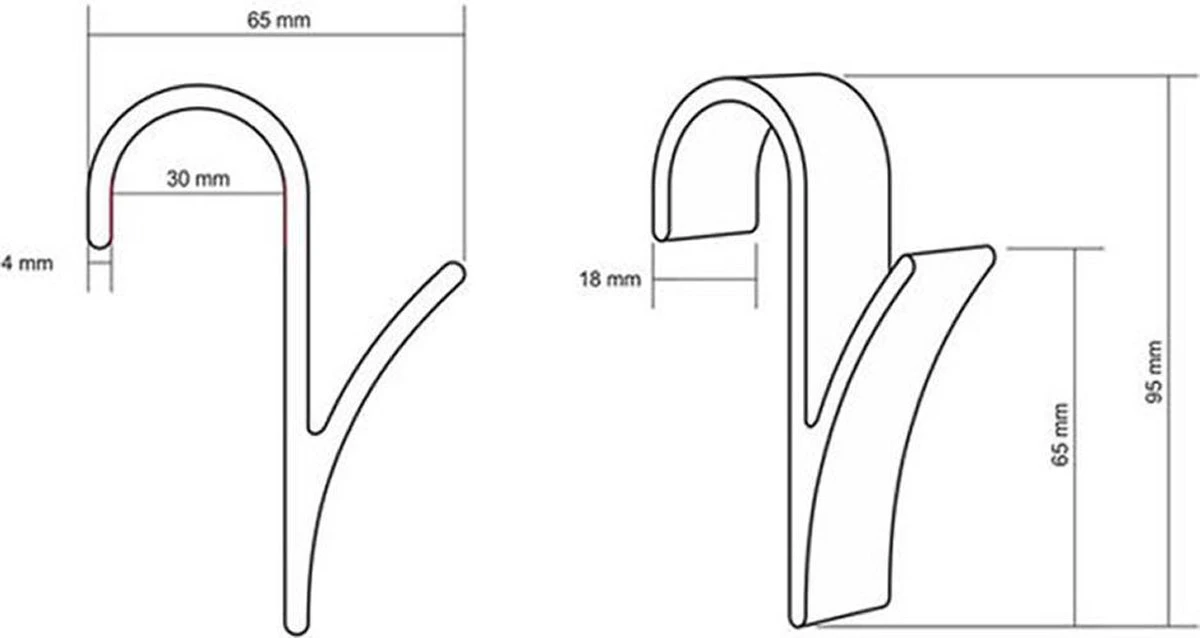 Merkloos 4x Handdoek / Kleding Haak Voor Radiator - Verwarming Kledinghaak Hangend - Handdoekradiator Haakjes - Ophanghaak 4 Merkloos 4x Handdoek / Kleding Haak Voor Radiator - Verwarming Kledinghaak Hangend - Handdoekradiator Haakjes - Ophanghaak - Afbeelding 2